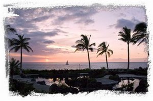 Awesome sunset from poolside or from a sailboat you choose