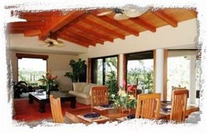 Spacious dining room and living room 